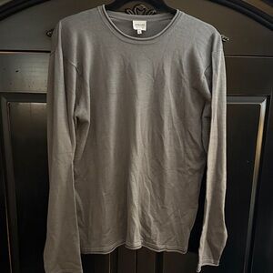 Giorgio Armani Charcoal Long Sleeve Tee